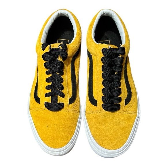 VANS Old Skool Tawny Yellow / Black Suede Low Top Sneakers 721278 sz M 9/ W 10.5 - Picture 3 of 8